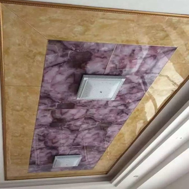 Low Price Waterproof Pvc Ceiling Board Pvc Plastic Marble Sheet
