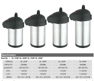 stainless steel vacuum air pot/pump pot
