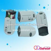 Medicine box countdown timer with vibration