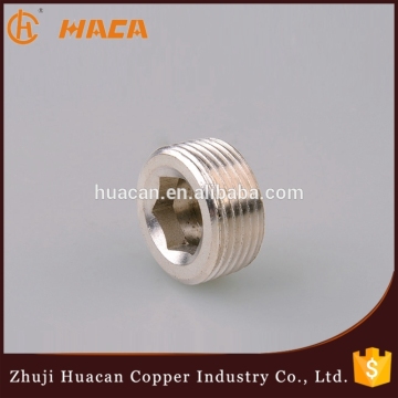 Male Thread Hollow HEX Plug,Brass End Cap
