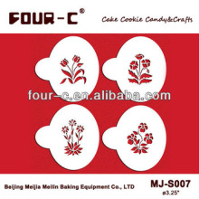 Spring Garden cookies stencils,candy stencils,coffee and chocolate stencils