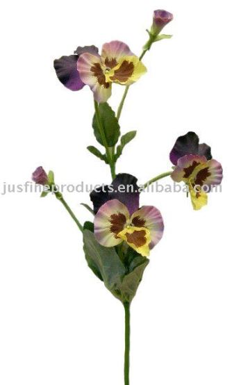 66cm Artificial Pansy Spray, Artificial Pansy, Silk Pansy, High Quality Pansy