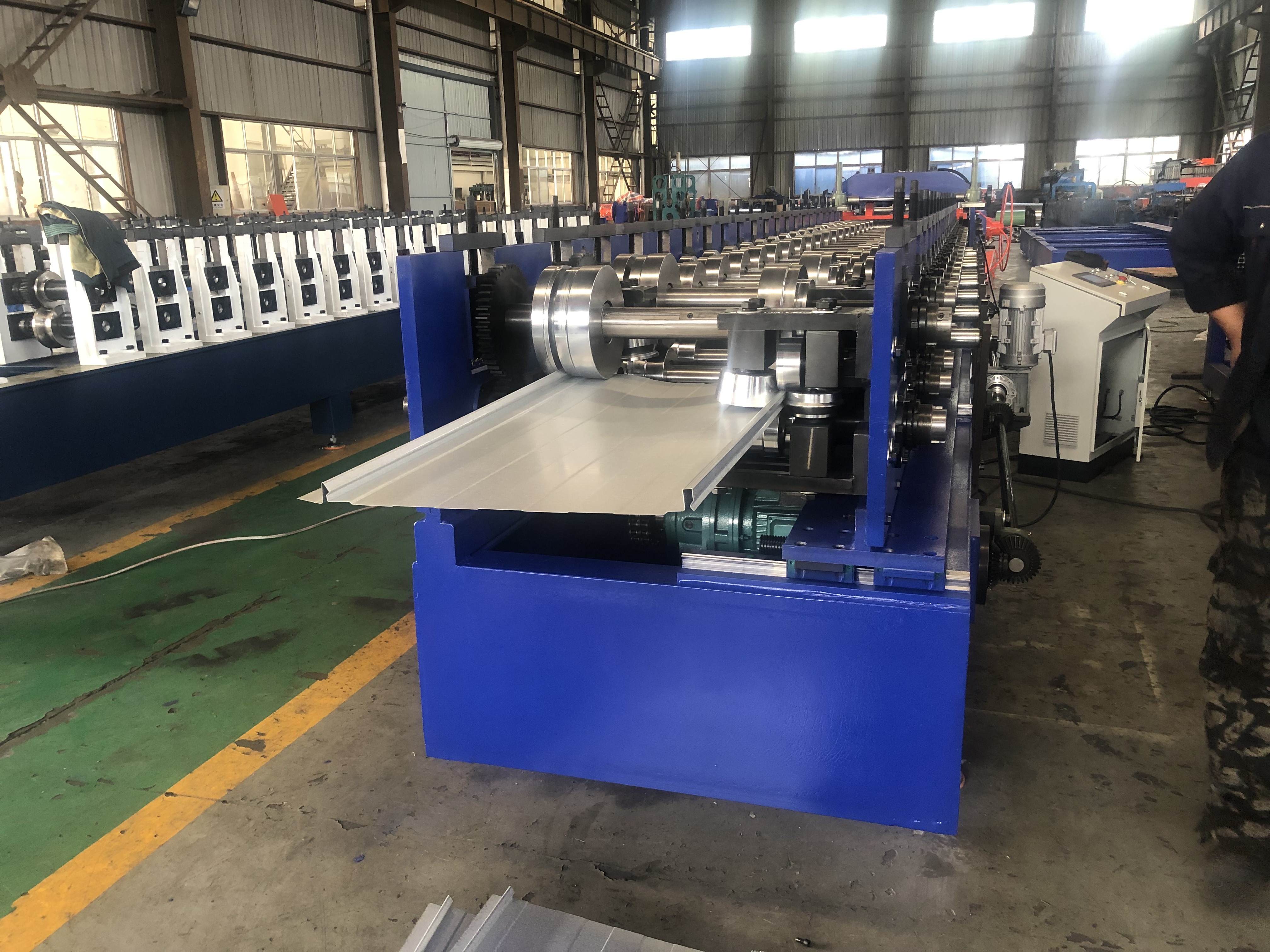 Galvanized steel snap lock tile making machine