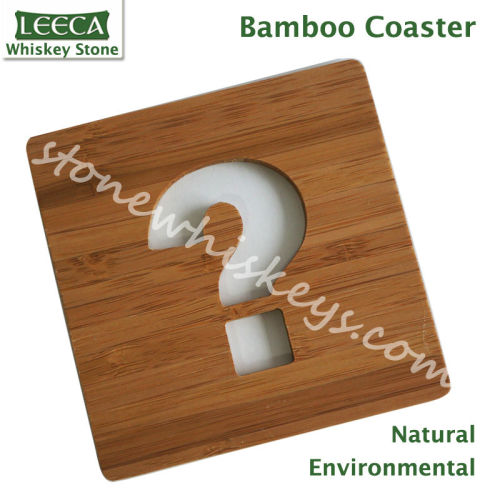 Bamboo promotional custom drink coaster