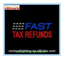 FAST TAX REFUNDS animated led sign