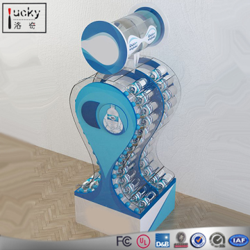 Water display shelf customized shape bottle glorifier