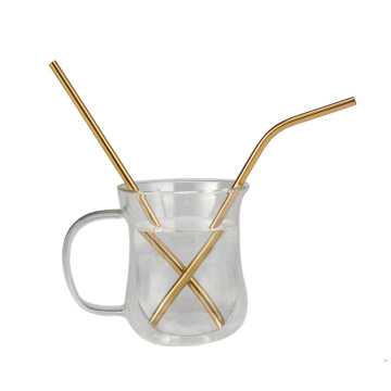 Elegant Gold Food Grade Stainless Steel Drinking Straws