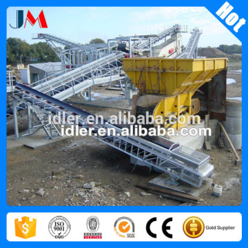 China factory vibrating screen steel belt conveyor idler roller