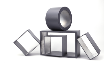 Anodized silver square tube aluminum profile