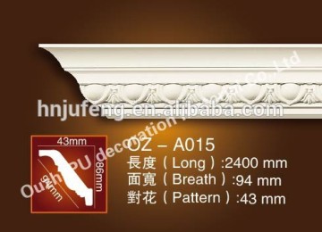 China factory carving Cornices polyurethane foam