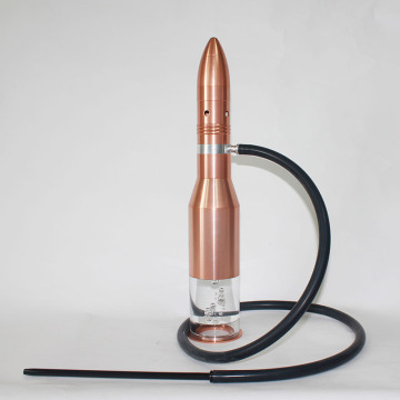 Wholesale bullet sheesha aluminum & acrylic single pipe hookah shisha