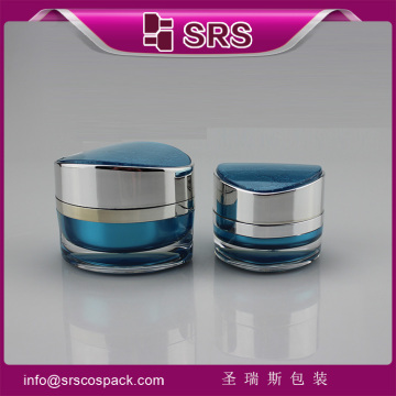 SRS supply 15g 30g 50g empty plastic herbal lightening cream jar