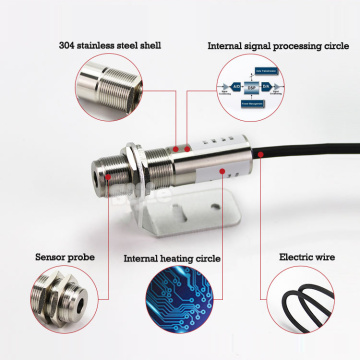 Glassmelt en plaattemperatuur 8-14 μm infraroodpyrometer