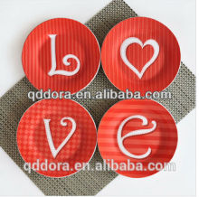 handpainting Color Glazed Stoneware Plate/stoneware Plates Manufacturer
