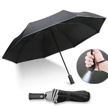Auto LED Umbrella for Night Walks
