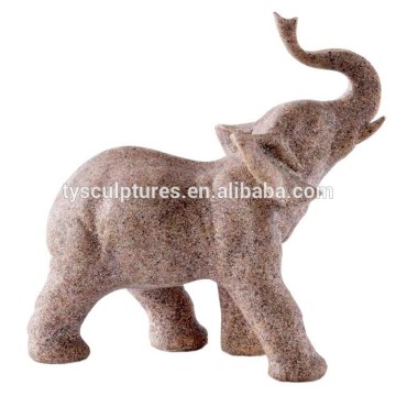 Small stone gift hand carved abstract elephant sculpture modernist lovely statue