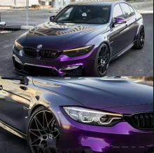 Air Bubble Free PET Dragon Blood Red Liquid Metal Vinyl Roll Sheet Car Wrap Film