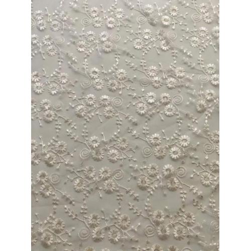 Thin lace fabric mesh cloth after processing hot drilling hot beads