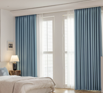 Modern Minimalist High-Shading Pleated Blackout Curtains