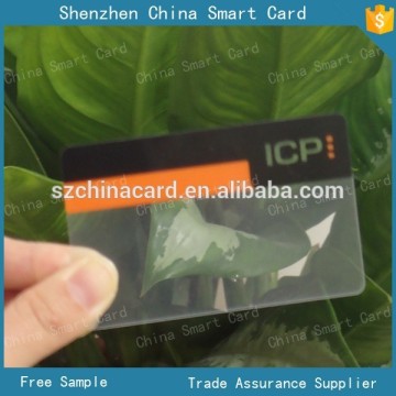 high quality glossy surface clear business card