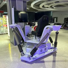 Virtual Reality 6Dof 3Screen Driving Car Racing Simulator