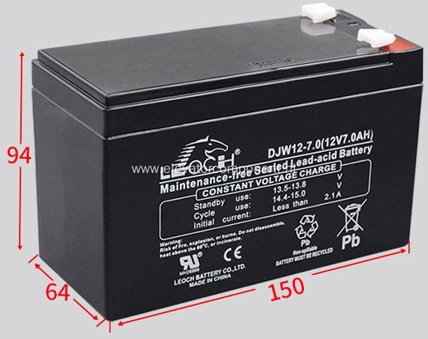 Maintenance-free Sealed Lead-acid Battery DJW12-7.0