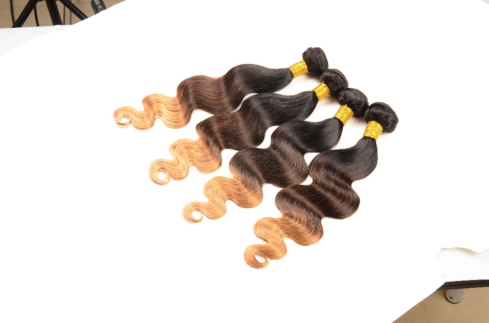 10A grade peruvian hair weave body wave beauty ombre hair extension