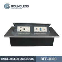 eight sections desktop outlet pop up cable access for office