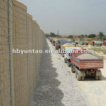 hesco type military barrier containers