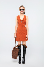 V-Neck Sleeveless mini dress