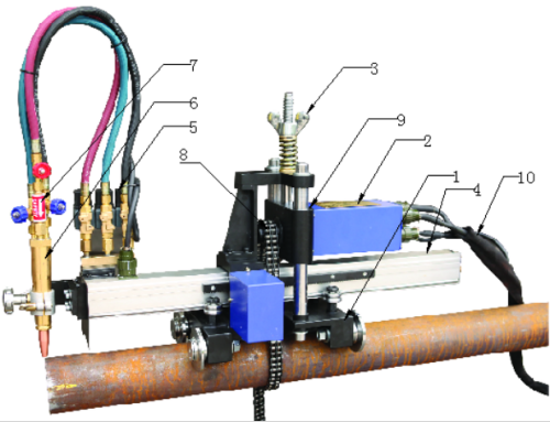 PNC Portable pipe profile CNC oxy-fuel plasma cutting machine