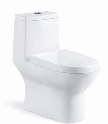 Double Hole Super Swirling One Piece Toilet