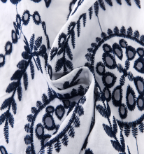 cotton voile fabrics Lace embroidery