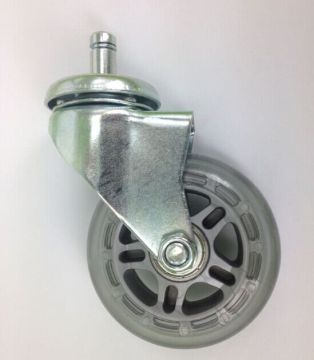 High quality clear pu revolving 4" rollerblade style caster wheels