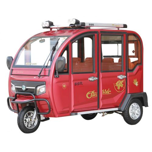 3 Wheel Electric Rickshaw Enclosed Passenger Tricycle