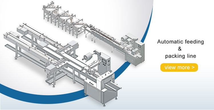Automatic  flowed wrapper machine horizontal flowed pack packing machine