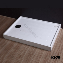 White Solid Surface Stone Acrylic Shower Base (KKR-T019)