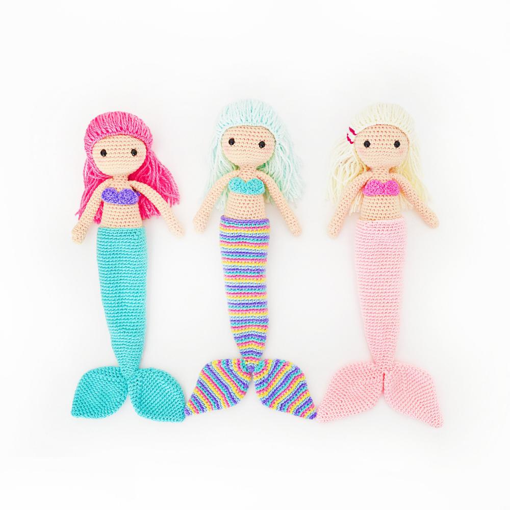 5 5 Crochet Mermaid Doll