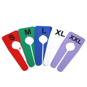 Plain Coloured Plastic Garment Rack Size Dividers