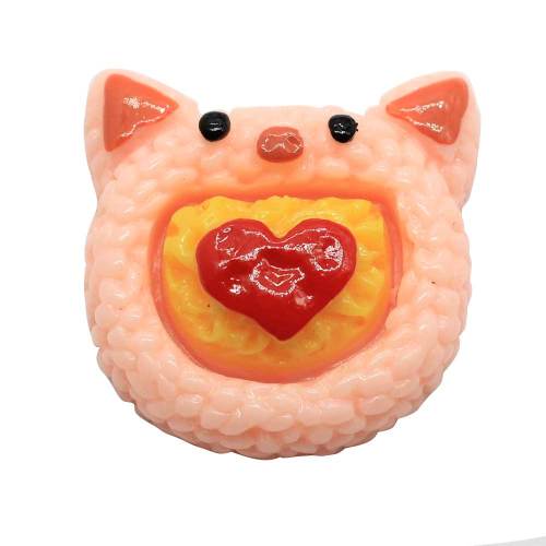 Mélanger les Styles dessin animé Animal boule de riz Flatback résine perle Kawaii riz nourriture Cabochon enfants jouer accessoires de cuisine bricolage Art déco