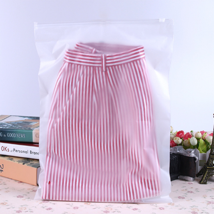 Biodegradable Zipper EVA Plastic Bag Self-sealing Matte Boy Girl clothing packaging bag