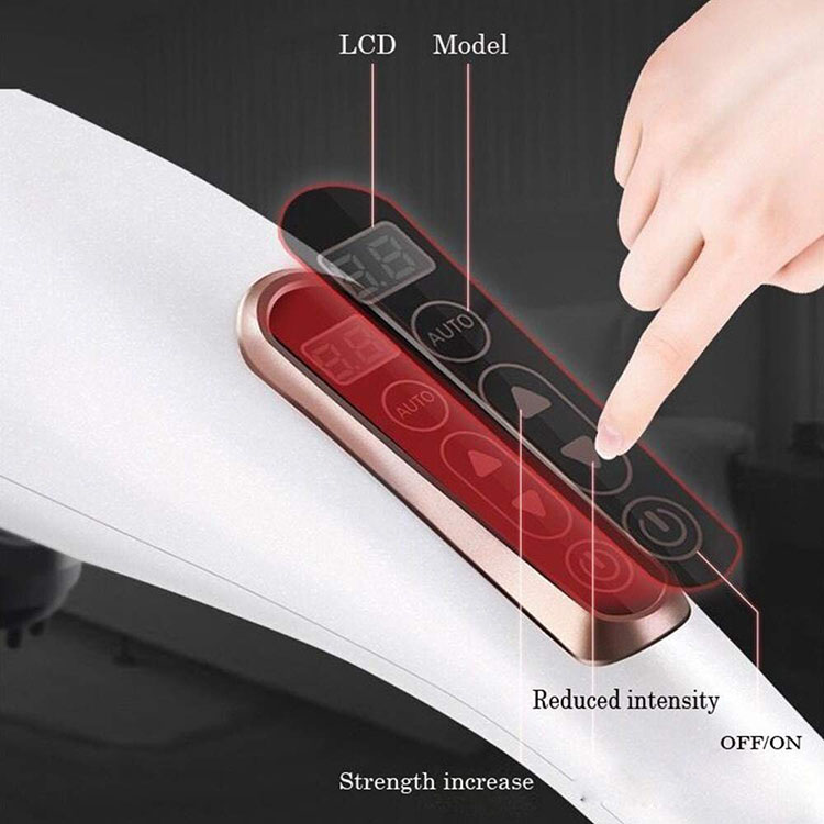 LCD display chiropractic percussion massager handheld deep tissue massager