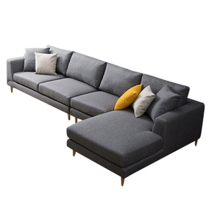 Chaise Lounge 3-teiliges Gewebe Gepolsterte Sektionalsofas