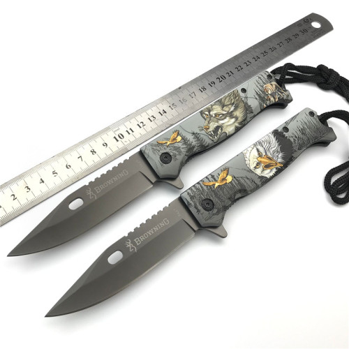 Stainless Steel Metal Folding Pocket Hunting knife