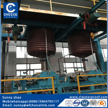 Automatic bituminous membrane production line