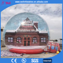 outdoor snow globe inflatable decorations / christmas inflatable snow globe