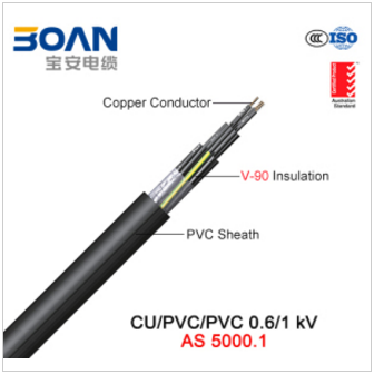 Cu/PVC/PVC, Control Cable, 0.6/1 Kv (AS/NZS 5000.1)