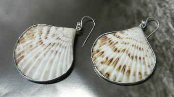 925 Sterling Silver Scallops Bezel Setting Jewelry Set