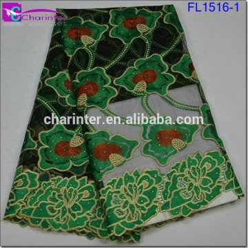 sequin fabric nigerian lace guangzhou lace fabric french lace fabric Tulle lace fabric