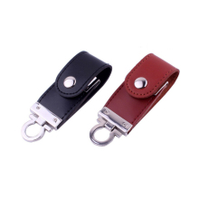 leather usb 2.0 memory stick flash pendrive